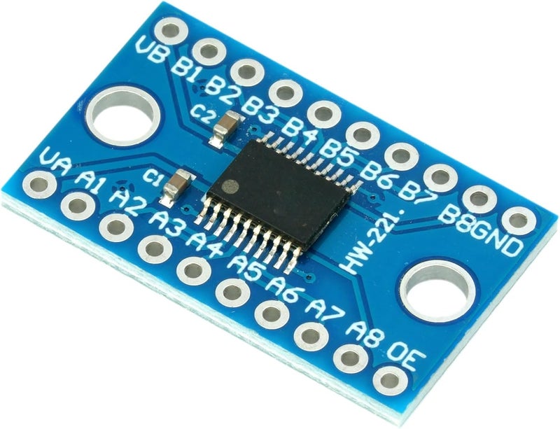 MTDELE 10Pcs High Speed Full Duplex Logic Level Converter Module Compatible with TXS0108E 8 Way 8 Channel Bidirectional Voltage Level 3.3V 5V IIC Conversion Module for Raspberry Pi and Arduino - Image 4